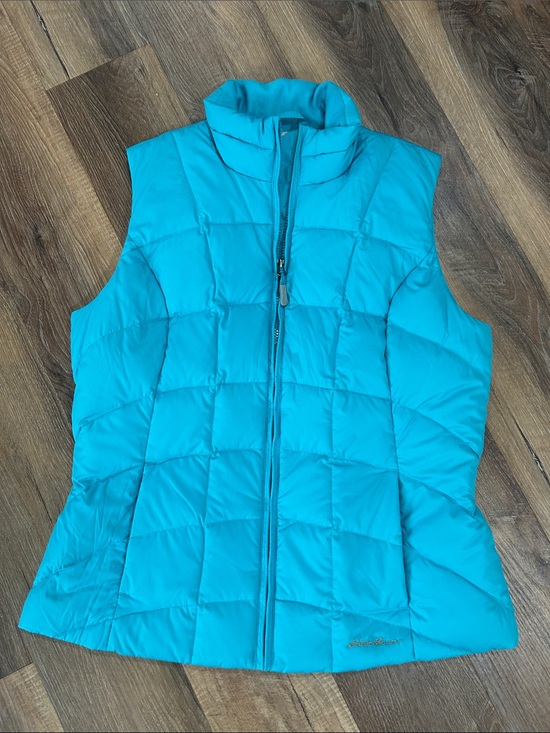 Eddie Bauer Jackets & Blazers - Eddie Bauer Womens Medium Down Puffer Vest EB650 Full Zip Pockets